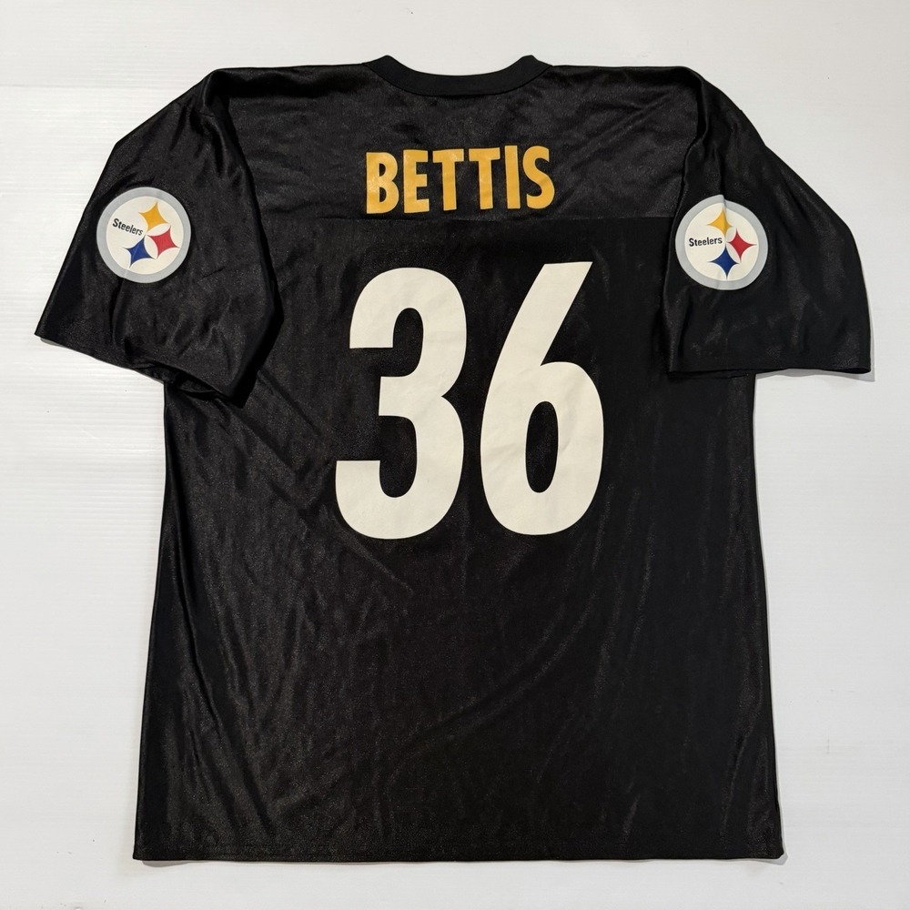 Pittsburgh Steelers Jerome Bettis #36 Black Jersey Mens Large NFL Players 7042A - Picture 5 of 7